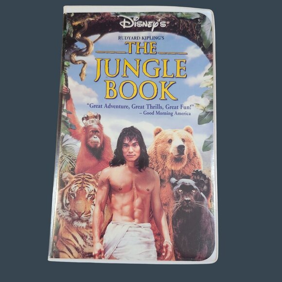 Disneys The Jungle Book VHS Rudyard Kipling Classic Adventure - Picture 1 of 3